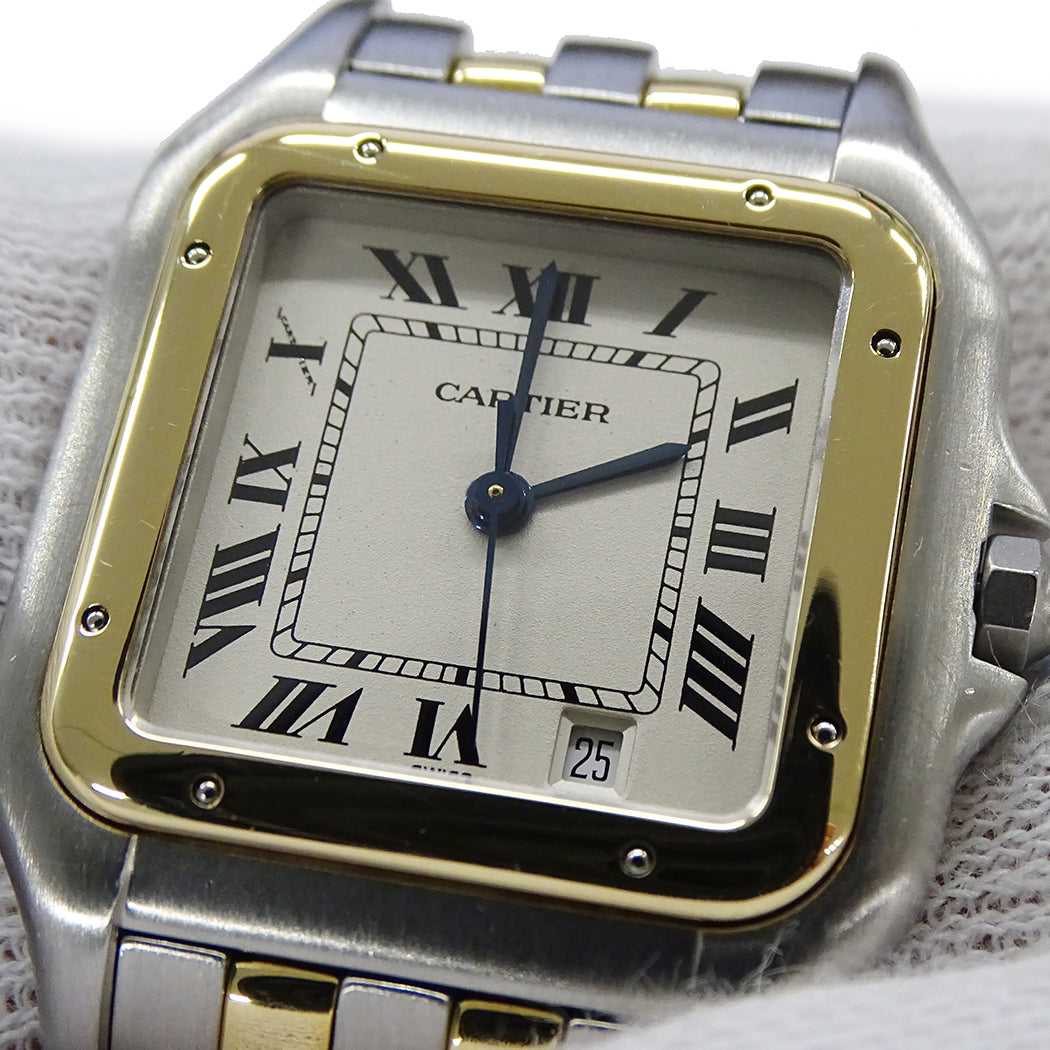 Cartier カルティエ パンテール MM W25028B6 ボーイズ 腕時計 クオーツ QZ SS YG 磨き済み 【中古】