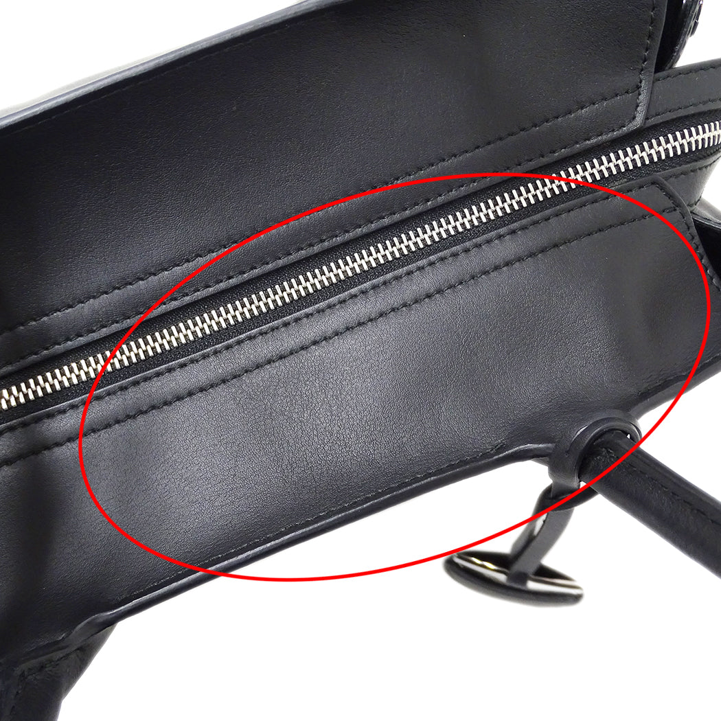 Ferragamo フェラガモ ノリータ トートバッグ ブラック GG-21E605 レザー レディース 【中古】