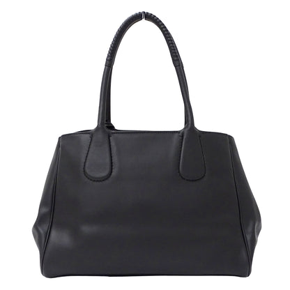 Ferragamo フェラガモ ノリータ トートバッグ ブラック GG-21E605 レザー レディース 【中古】