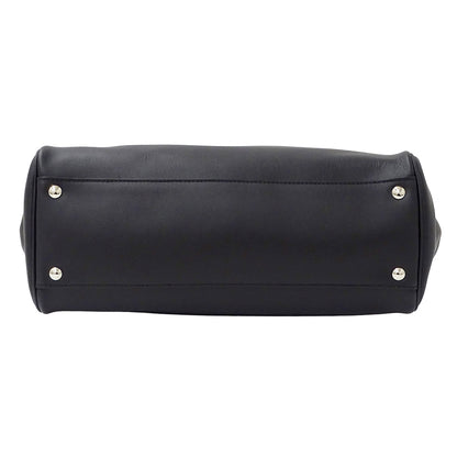 Ferragamo フェラガモ ノリータ トートバッグ ブラック GG-21E605 レザー レディース 【中古】