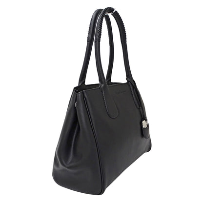 Ferragamo フェラガモ ノリータ トートバッグ ブラック GG-21E605 レザー レディース 【中古】