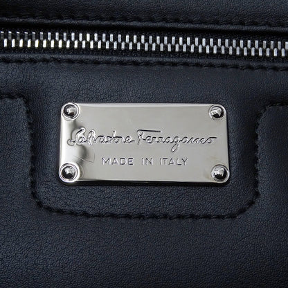 Ferragamo フェラガモ ノリータ トートバッグ ブラック GG-21E605 レザー レディース 【中古】