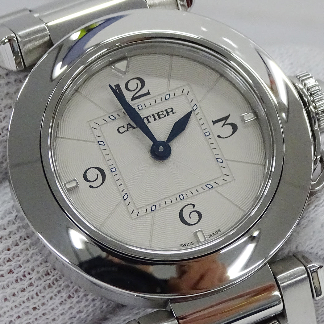 Cartier カルティエ パシャ WSPA0021 レディース 腕時計 クオーツ SS 磨き済み【中古】