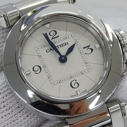 Cartier カルティエ パシャ WSPA0021 レディース 腕時計 クオーツ SS 磨き済み【中古】