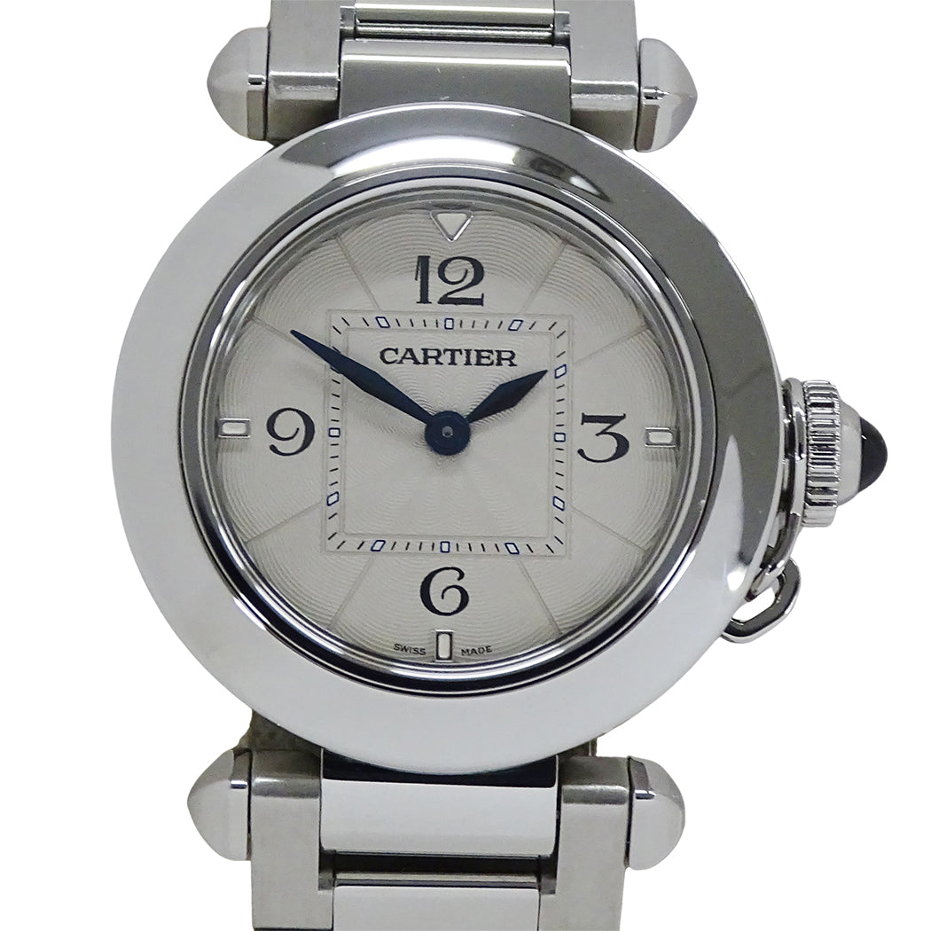 Cartier カルティエ パシャ WSPA0021 レディース 腕時計 クオーツ SS 磨き済み【中古】