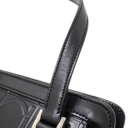 Ferragamo フェラガモ ハンドバッグ ガンチーニ ブラック AX-21 1226 レザー レディース 【中古】