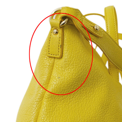 Ferragamo フェラガモ 2wayバッグ ダブルガンチーニ イエロー GG-21F644 レザー レディース 【中古】