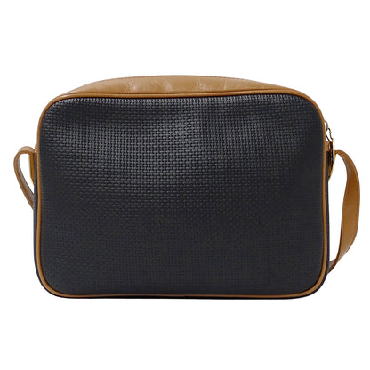 YVES SAINT LAURENT イヴ・サンローラン ショルダーバッグ ブラック ブラウン PVC レディース 【中古】