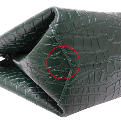 BOTTEGAVENETA ボッテガ・ヴェネタ ドール ハンドバッグ グリーン レザー レディース 【中古】
