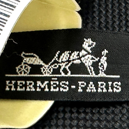 HERMES エルメス ネクタイ サントノーレ ブラック シルク メンズ 【中古】