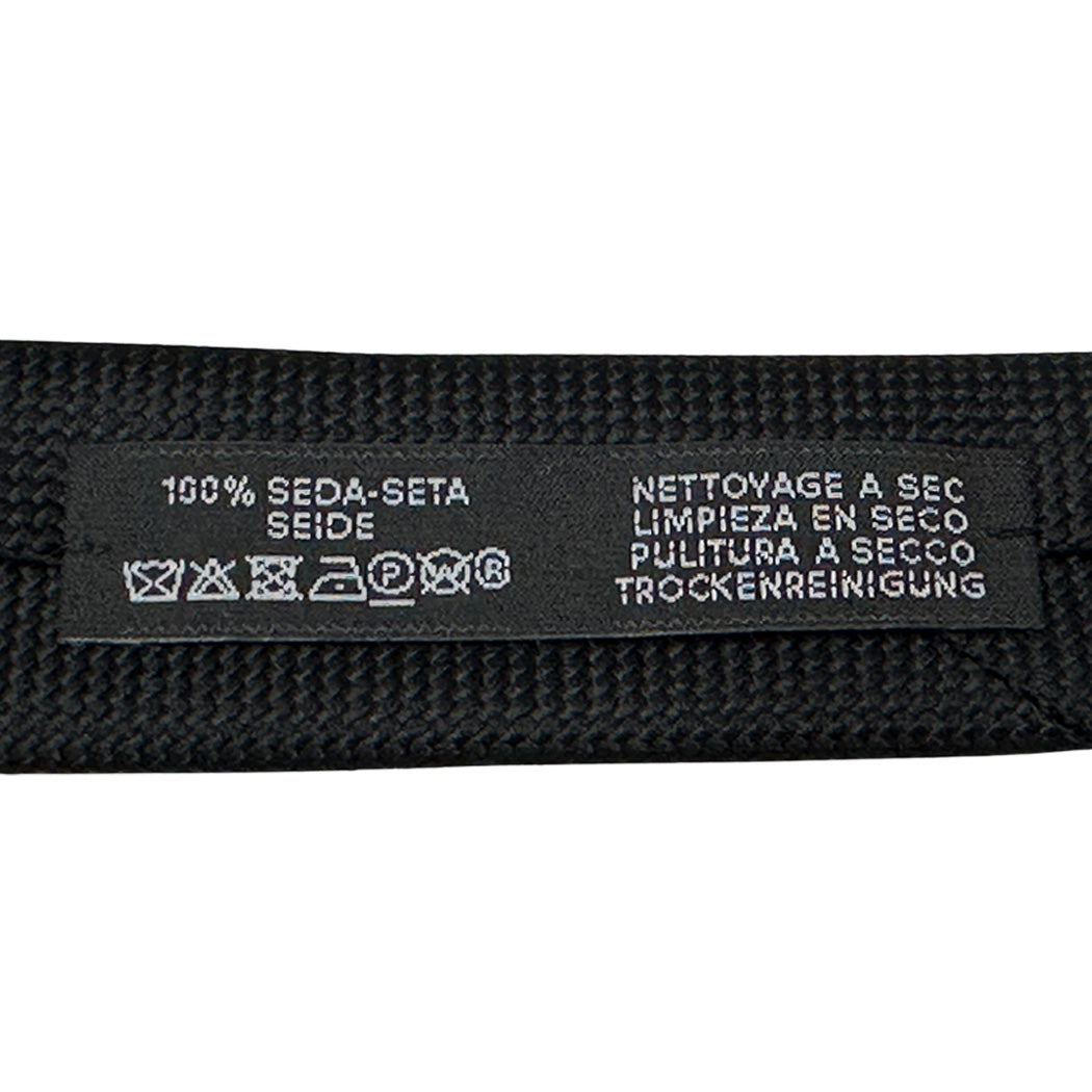 HERMES エルメス ネクタイ サントノーレ ブラック シルク メンズ 【中古】