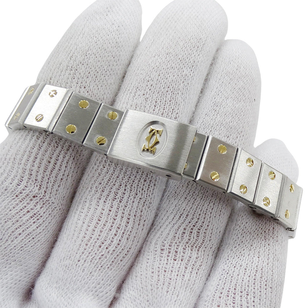 Cartier カルティエ サントス オクタゴン SM W2001683 レディース 腕時計 クオーツ QZ SS YG 磨き済み【中古】