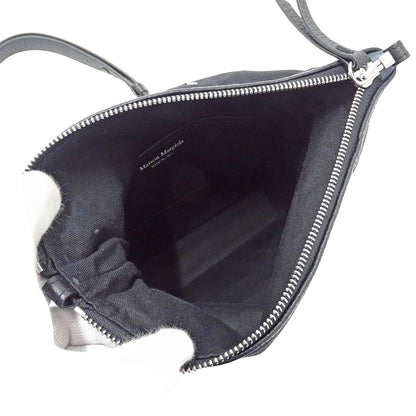 Maison Margiela メゾン マルジェラ ショルダーバッグ 4ステッチ ブラック キャンバス レディース メンズ 【中古】