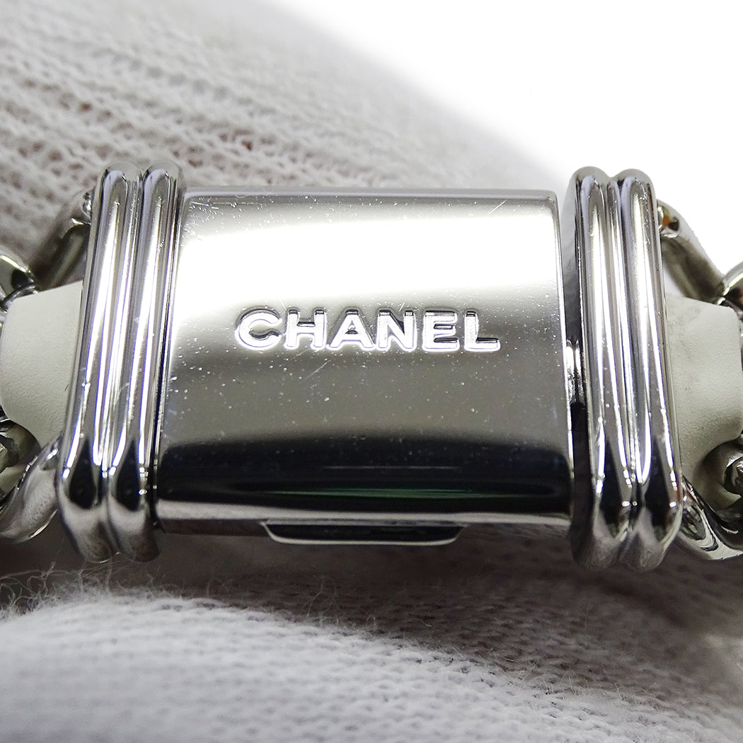 CHANEL シャネル プルミエール H1639 レディース 腕時計 シェル クオーツ QZ SS レザー Lサイズ 磨き済み【中古】