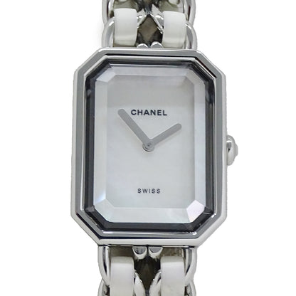 CHANEL シャネル プルミエール H1639 レディース 腕時計 シェル クオーツ QZ SS レザー Lサイズ 磨き済み【中古】