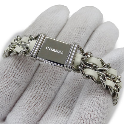 CHANEL シャネル プルミエール H1639 レディース 腕時計 シェル クオーツ QZ SS レザー Lサイズ 磨き済み【中古】