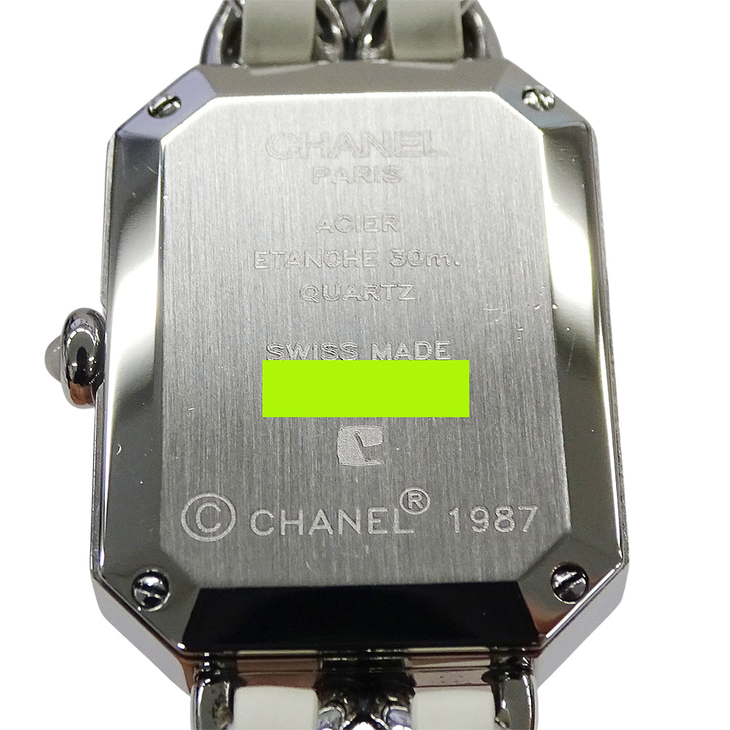 CHANEL シャネル プルミエール H1639 レディース 腕時計 シェル クオーツ QZ SS レザー Lサイズ 磨き済み【中古】
