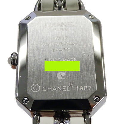 CHANEL シャネル プルミエール H1639 レディース 腕時計 シェル クオーツ QZ SS レザー Lサイズ 磨き済み【中古】