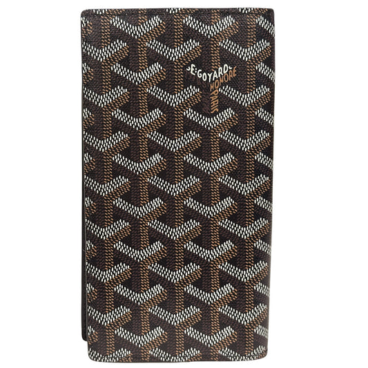 GOYARD ゴヤール サン・ランベール 長財布 ブラック コーティングキャンバス レディース メンズ 【中古】