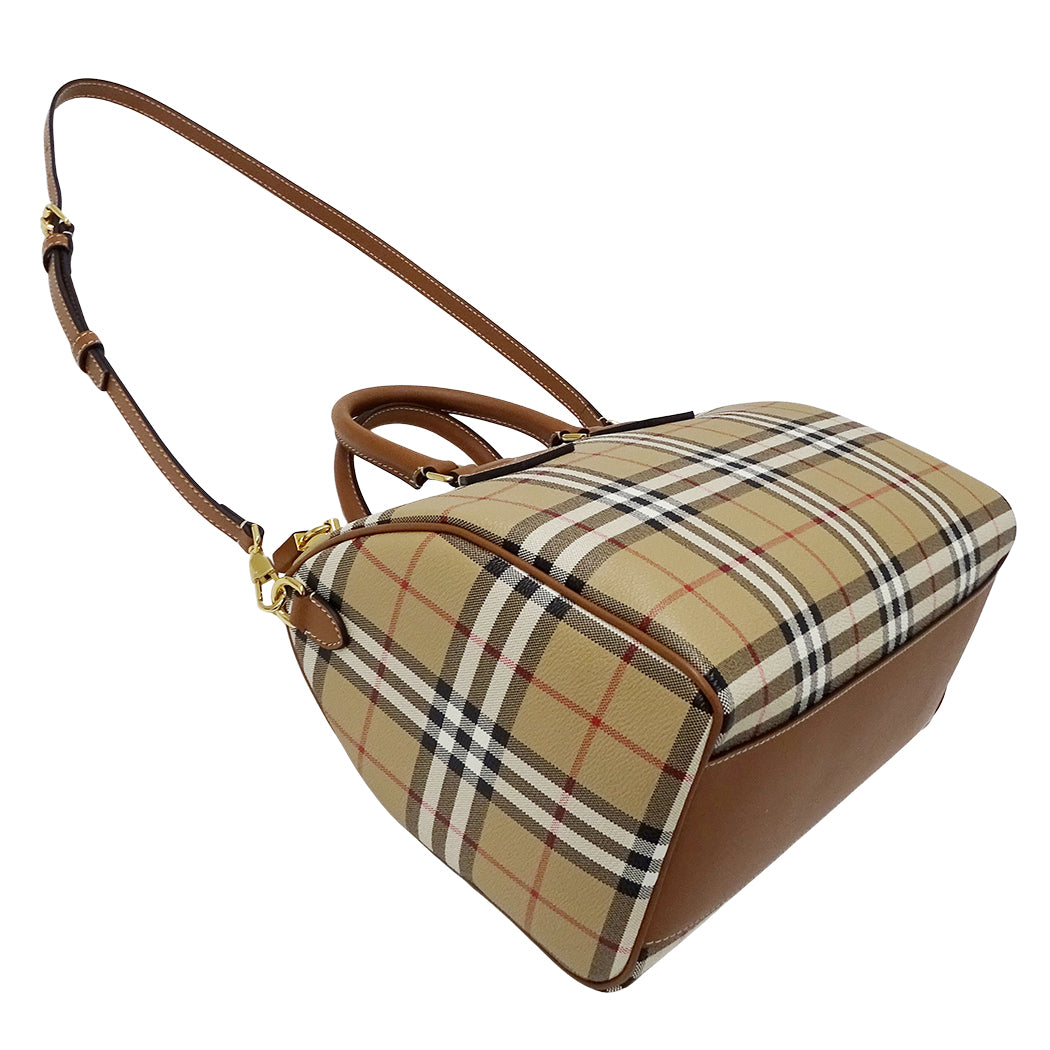 BURBERRY バーバリー 2wayバッグ ベージュ PVC レディース 【中古】