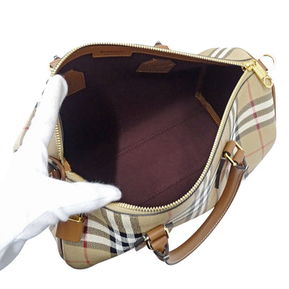 BURBERRY バーバリー 2wayバッグ ベージュ PVC レディース 【中古】