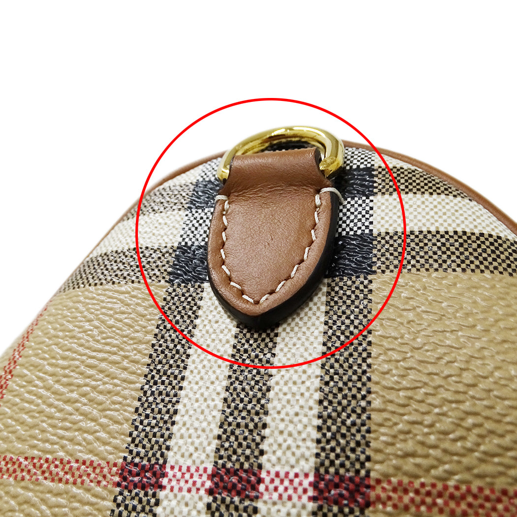 BURBERRY バーバリー 2wayバッグ ベージュ PVC レディース 【中古】