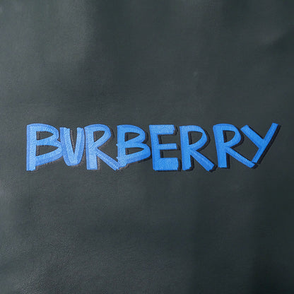 BURBERRY バーバリー グラフィティ プリント リュック グリーン レザー レディース メンズ 【中古】