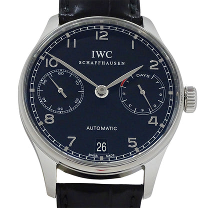 インターナショナルウォッチカンパニー IWC ポルトギーゼ IW500109 メンズ 腕時計 自動巻き SS レザー 磨き済み【中古】