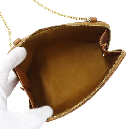 CELINE セリーヌ ショルダーバッグ トリオンフ ブラウン レディース 【中古】