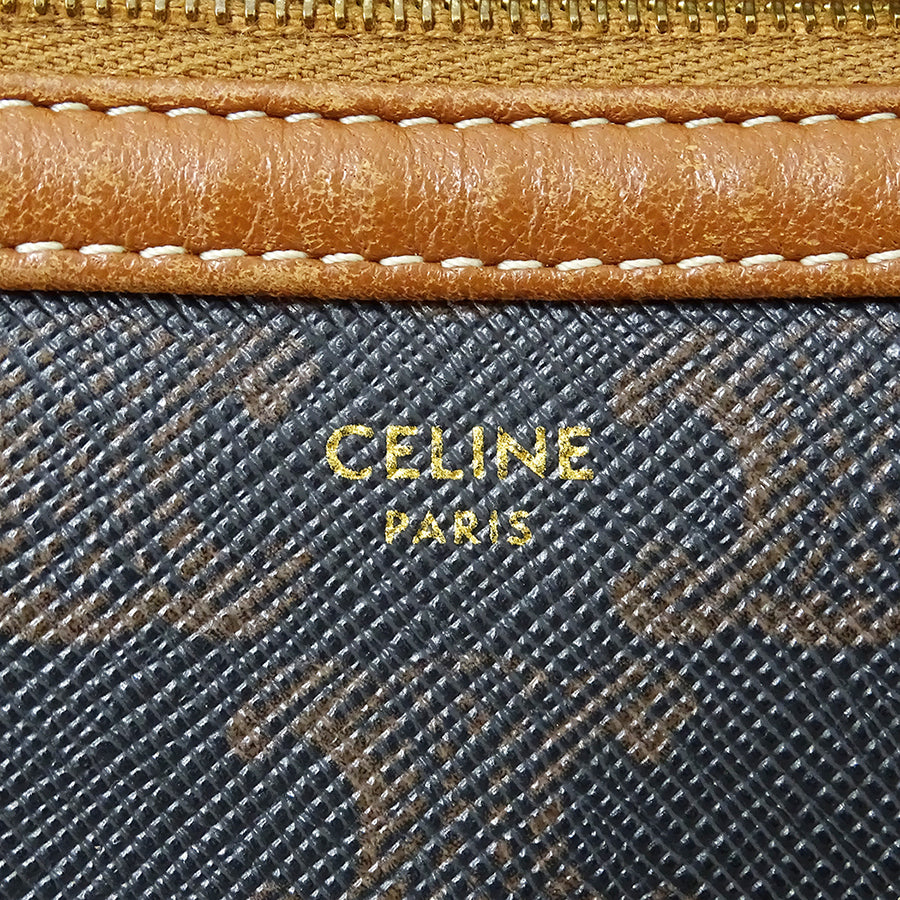 CELINE セリーヌ ショルダーバッグ トリオンフ ブラウン レディース 【中古】