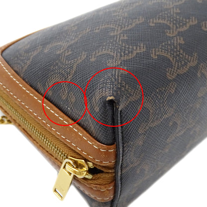 CELINE セリーヌ ショルダーバッグ トリオンフ ブラウン レディース 【中古】