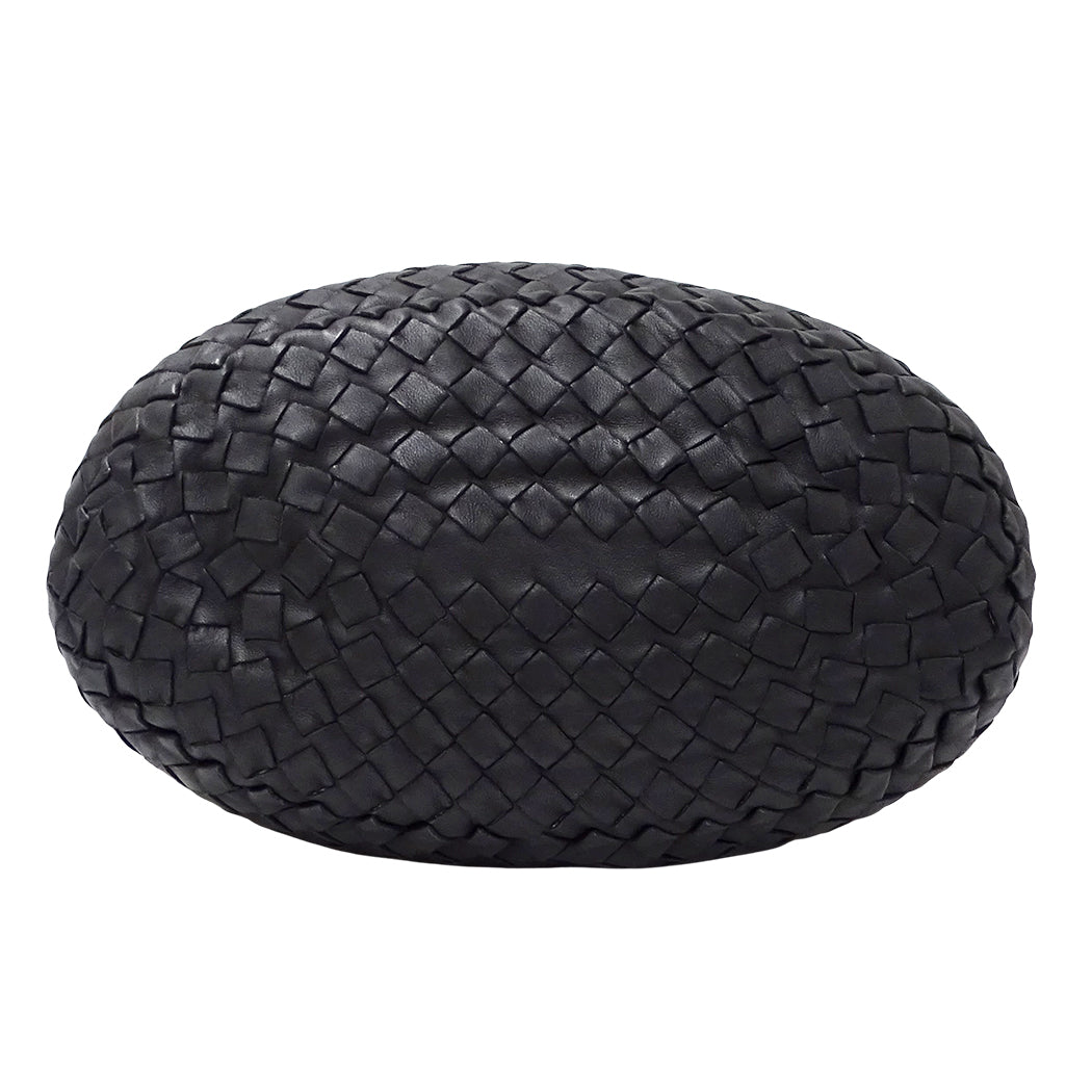 BOTTEGAVENETA ボッテガ・ヴェネタ ハンドバッグ イントレチャート ブラック レザー レディース 【中古】