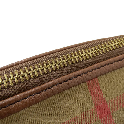 BURBERRY バーバリー ショルダーバッグ ブラウン キャンバス レディース 【中古】