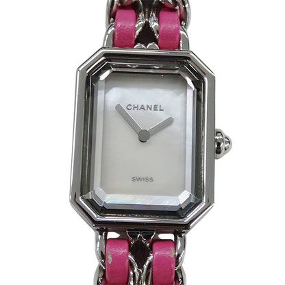 シャネル CHANEL 時計 レディース ブランド プルミエール ロック 世界1000本限定 シェル クオーツ SS レザー H6360 磨き済み 【中古】