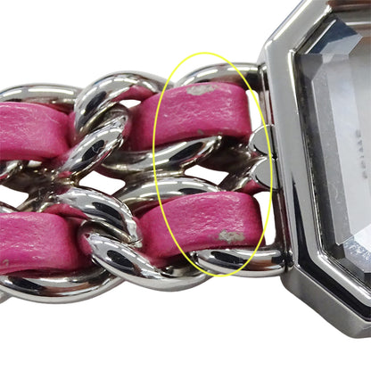 シャネル CHANEL 時計 レディース ブランド プルミエール ロック 世界1000本限定 シェル クオーツ SS レザー H6360 磨き済み 【中古】