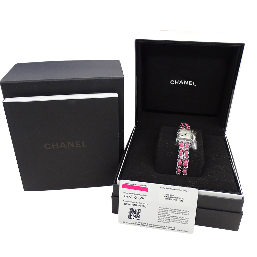 シャネル CHANEL 時計 レディース ブランド プルミエール ロック 世界1000本限定 シェル クオーツ SS レザー H6360 磨き済み 【中古】